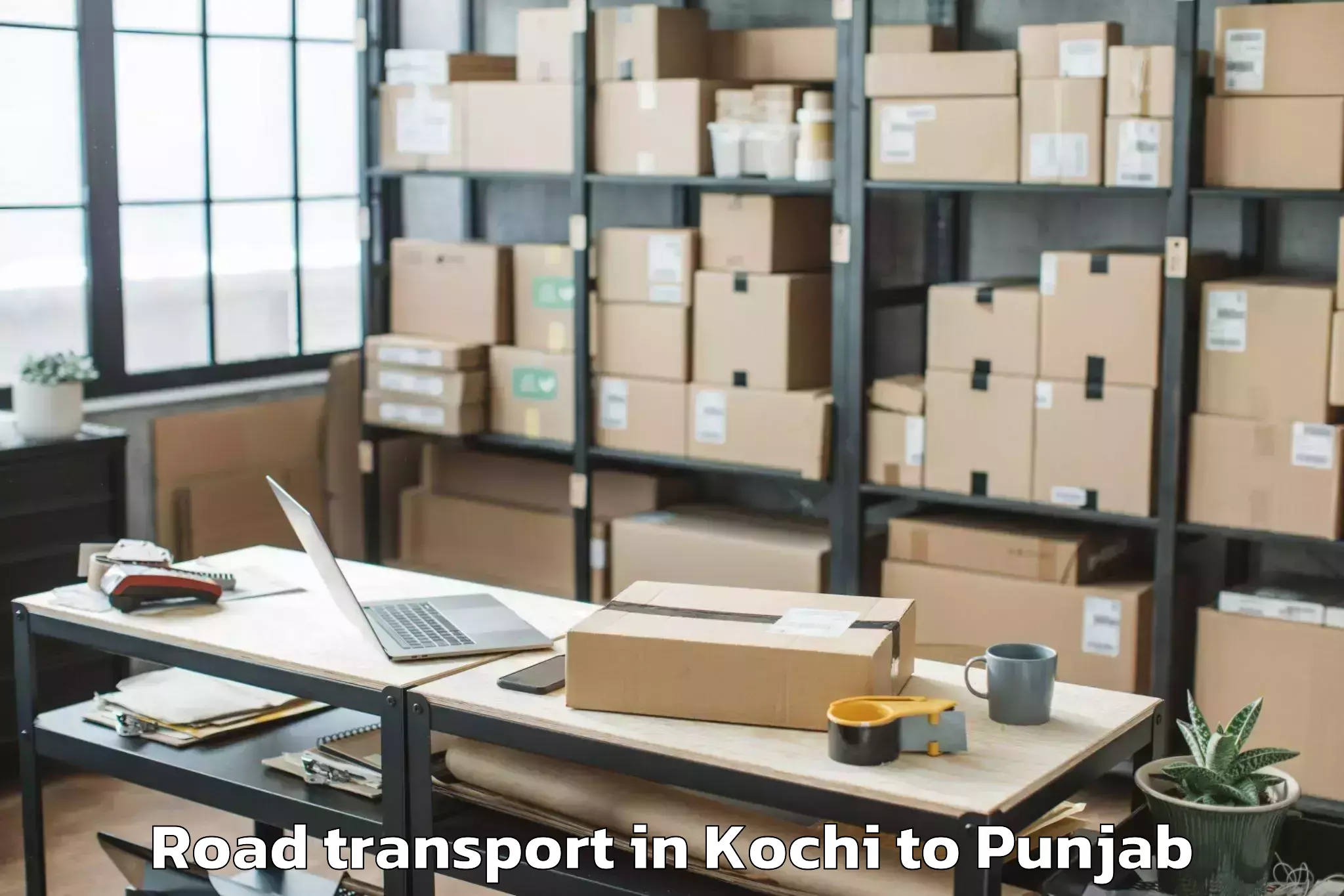 Trusted Kochi to Adampur Jalandhar Road Transport